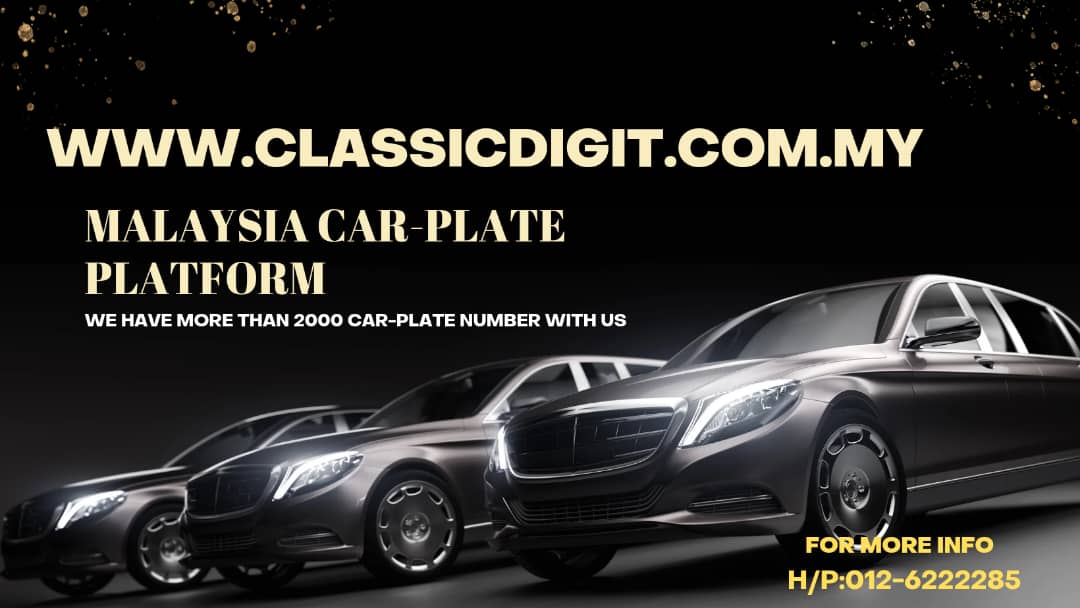 Classic Digit My carPlate2u Car Plate number Database